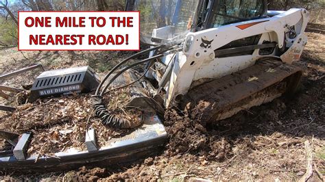 skid steer stuck in dirt